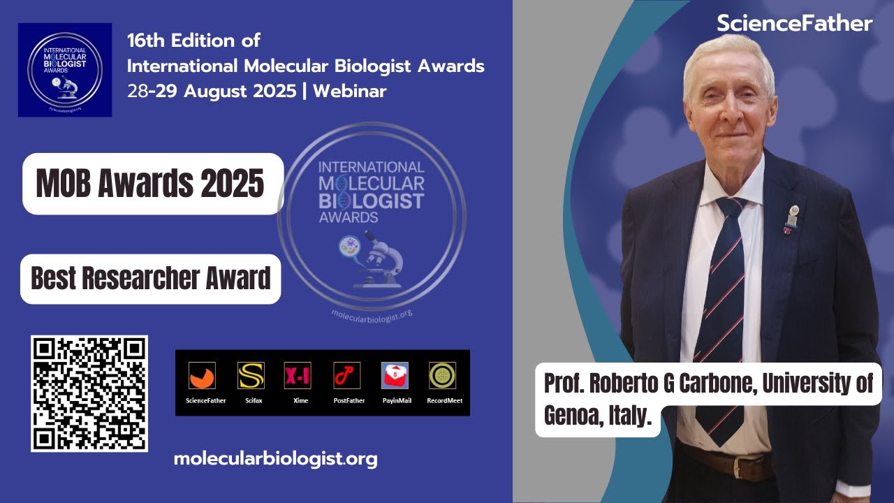 Prof. Dr. Roberto G Carbone, University of Genoa, Italy #sciencefather #researchawards