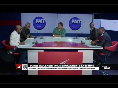 DOHA : DIALOGUE A KINSHASA , L'UNION SACREE DETERMINEE MAIS L'OPPOSITION REJETTE LE FORMAT