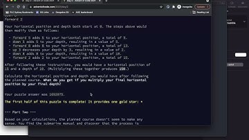 Advent of Code 2021 Problem 2 (Clojure and Python)