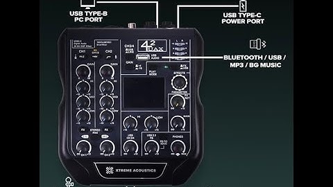 Xtreme Acoustics XAMX42 4 Channel Audio Mixer Interface