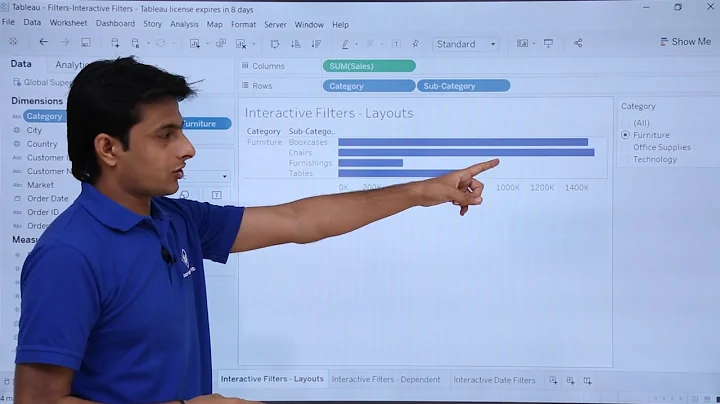 Tableau - Interactive Filters