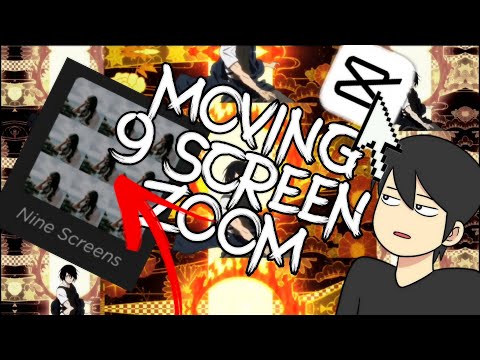 How to Moving 9 Screen Zoom Edit in Capcut | Tutorial