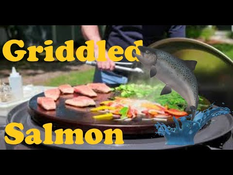 Griddled Salmon Steaks & Sauteed Veggies - YouTube
