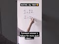 Toughest IQ test | #educationalshorts #archanagodsepadwal #maths #iqtest #reasoning #iqtestquestions