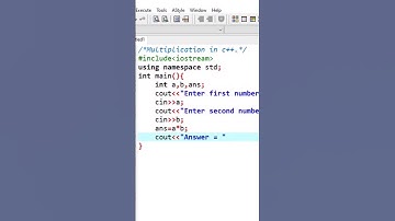 Multiplication of two numbers | #c++ #shorts #codingzone #viralshorts