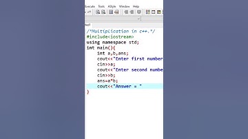 Multiplication of two numbers | #c++ #shorts #codingzone #viralshorts