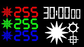 BCG 30 Minutes Countdown (LED RGB Color Code Format) Remix Intro of PunchOut Wii Fit Tutorial