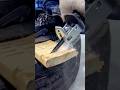 Precisely Cutting Wood Using a Compact Power Tool for a Clean Edge #shorts