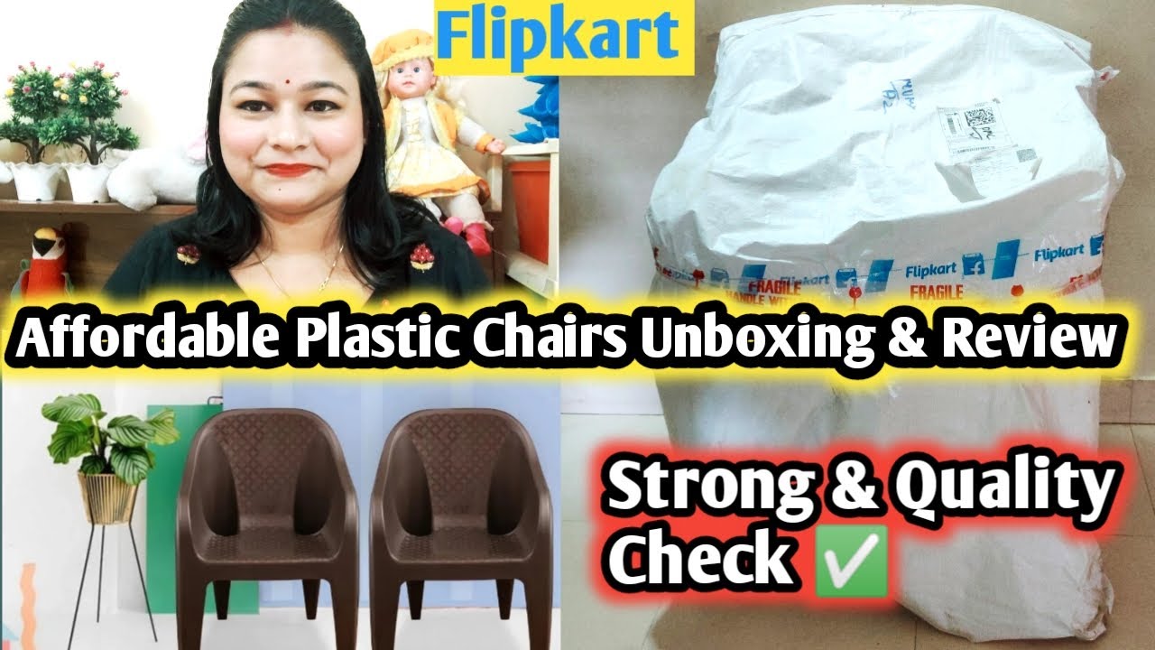 Flipkart plastic chairs unboxing & review Affordable Plastic Chairs