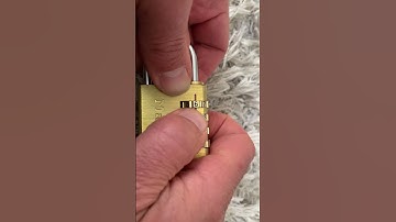 Forgotten the code to your Master Lock - 4 wheel combination padlock? No problem!