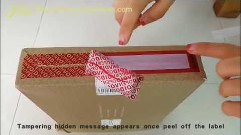 Total transfer tamper evident security seal