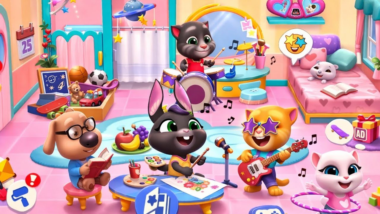 My Talking tom friends 2 unlocked cinema 📽️