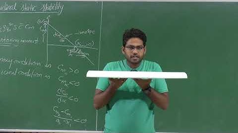 noc20-ae04-lec08 - Lecture 08: Longitudinal Static Stability- Wing Contribution