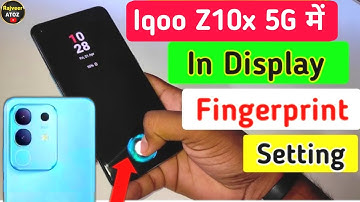 Iqoo z10x 5g in display fingerprint setting | iqoo z10x 5g display fingerprint lock