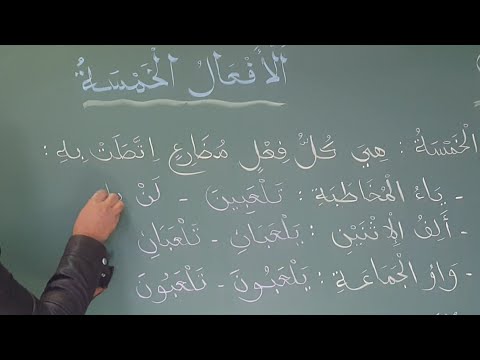 الدرس السابع الأفعال الخمسة المستوى 5 و 6