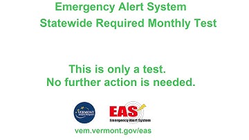 Redesigned Vermont Required Monthly Test (EAS Mock #2)