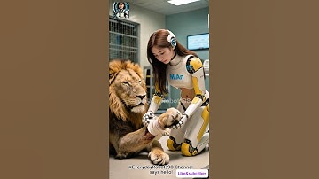 Humanoid Robot MiAn Cares for Zoo Animals #robot #shorts #robotics #futuretech #robots #ai #airobot