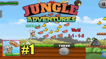 Jungle Adventures Gameplay Walkthrough Part 1 All Worlds 1-1 - 1-2 (Android, iOS)