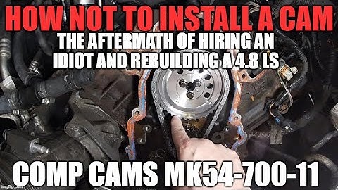 Improper camshaft install almost destroyed Comp Cams MK54-700-11 install 2006 Tahoe Z71