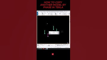 how to copy another model by phase in tekla #tekla #steel #shorts