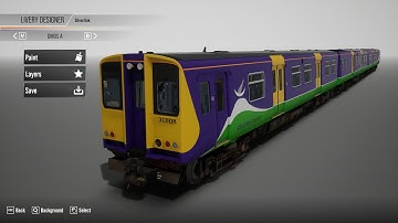 Train Sim World 2 - Livery Designer timelapse - Silverlink Class 313