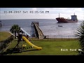 Cape Fear River - Ship runs aground