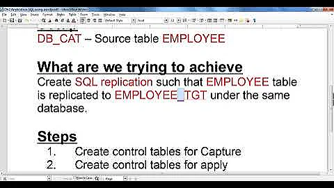 Sample ASNCLP script for setting up SQL Replication | ASNCLP Scripting for Replication