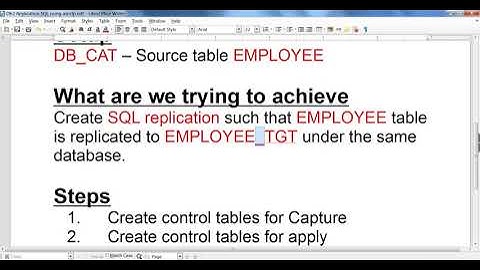 Sample ASNCLP script for setting up SQL Replication | ASNCLP Scripting for Replication