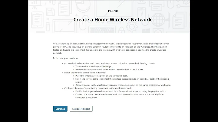 CompTIA TESTOUT PC PRO LAB 11.5.10 Create a Home Wireless Network