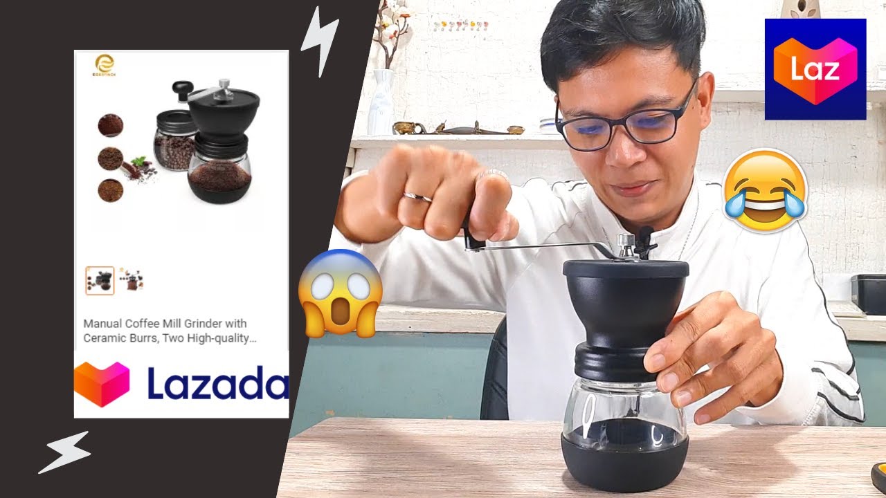 Manual Coffee Grinder with Ceramic Burrs Unboxing Review from Lazada