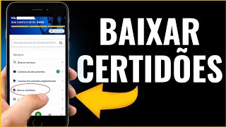 Como Baixar Certidões Pelo App Do Gov.br