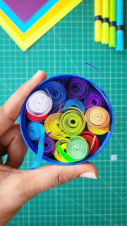 how to make party popper at home 🥳🎉 , viral paper craft