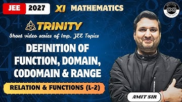 Definition of Function, Domain, Codomain & Range | Relations and Functions | Lecture 2