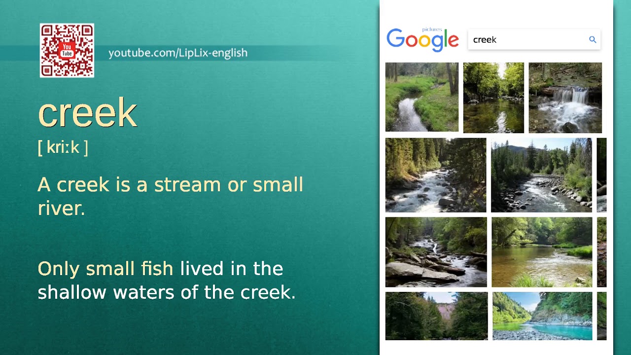 Creek C1 level english vocabulary lesson, YouTube