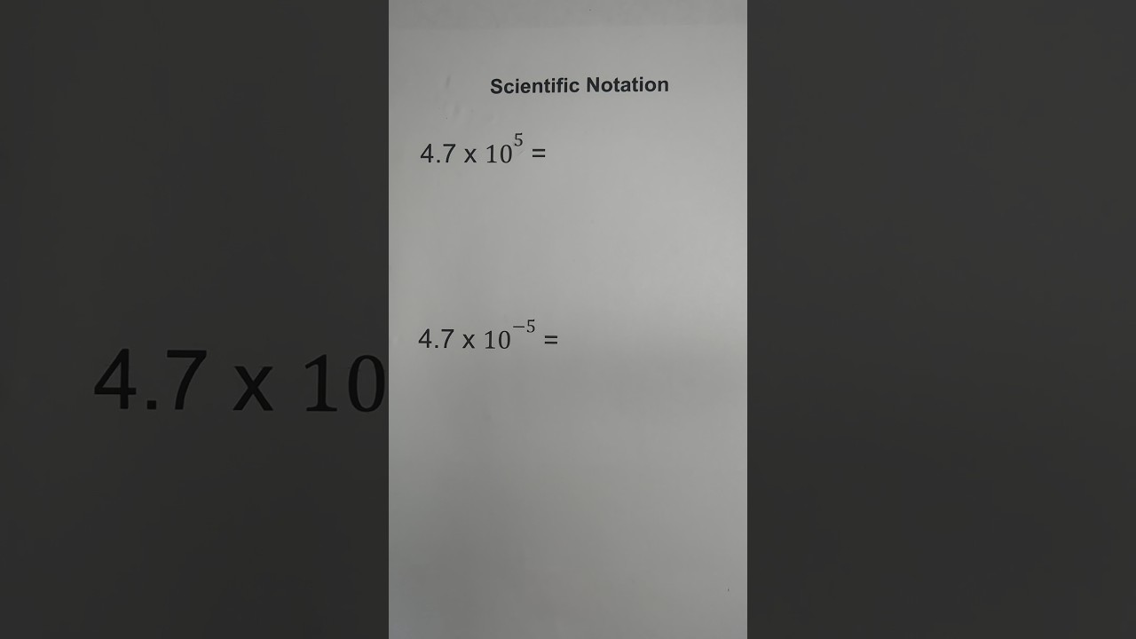 Scientific Notation #math