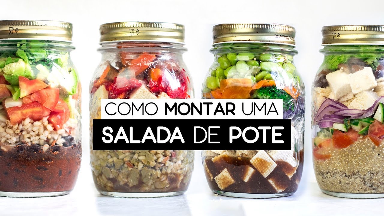 COMO MONTAR UMA SALADA DE POTE | Vegana