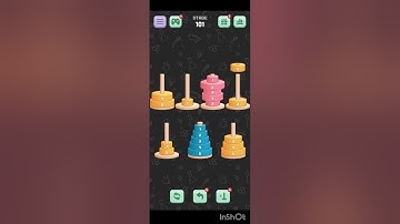 tower of Hanoi sort level 101 || games solution || popular games || puzzle games