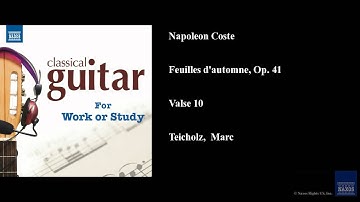 Napoleon Coste, Feuilles d'automne, Op. 41, Valse 10