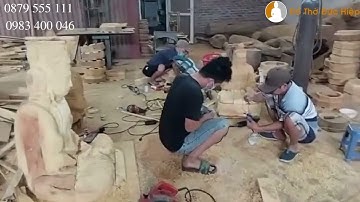 Xưởng Đục Tượng Gỗ || Xưởng Tượng Gỗ Đức Hiệp
