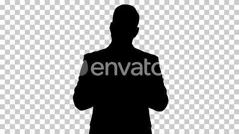 Silhouette businessman, Alpha Channel | Motion Graphics - Envato elements
