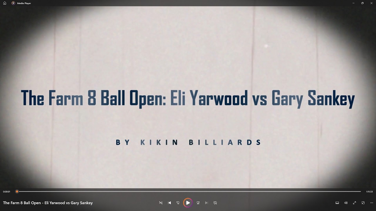 The Farm 8 Ball Open - Eli Yarwood vs Gary Sankey