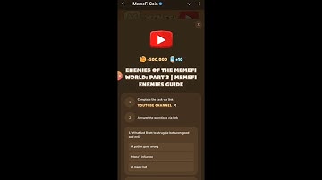 Enemies Of The Memefi World : Part 3 | Memefi Enemies Guide | Memefi Video Code Today