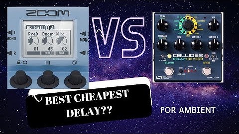 Zoom Ms70 / G1XON  Ambient Delay Patch VS Source Audio Collider Delay (zoom multistomp)