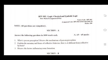 BPY 002 SCAN SOLVED ASSIGNMENT IGNOU