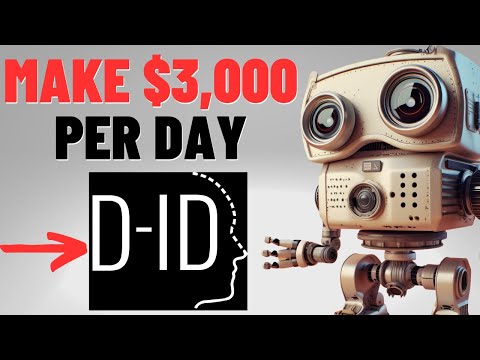 Make 3,000 Daily With Ai Digital People D-Id Chat Gpt Text-To-Video