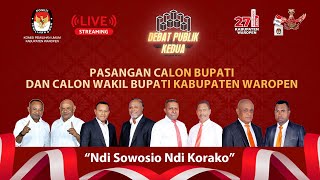 Debat Publik Kedua Pasangan Calon Bupati dan Wakil Bupati Kabupaten Waropen 2024