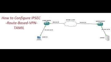 How to Configure IPSEC || GRE || Route-BASED VPN || [TAMIL]