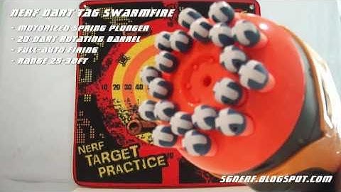 Nerf Dart Tag Swarmfire - Demo & Test Fire