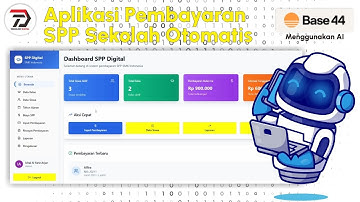Membuat Aplikasi Pembayaran SPP Sekolah Otomatis dengan AI Base44 | Gratis Tanpa Coding