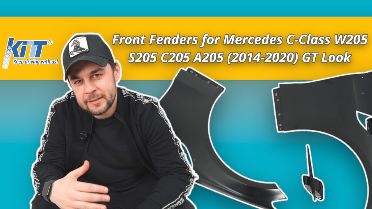 Front Fenders for Mercedes C-Class W205 S205 C205 A205 (2014-2020) GT Look # tuning 